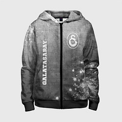 Детская толстовка на молнии Galatasaray - grey gradient вертикально