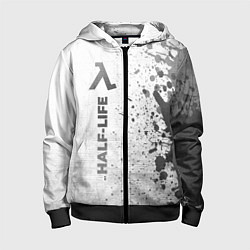 Детская толстовка на молнии Half-Life - white gradient по-вертикали