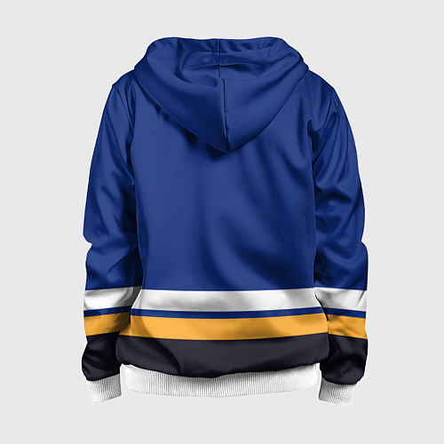 Детская толстовка на молнии Сент Луис Блюз хоккей / 3D-Белый – фото 2