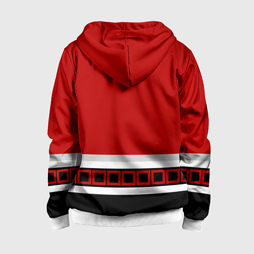 Детская толстовка на молнии Каролина Харрикейнз хоккей / 3D-Белый – фото 2