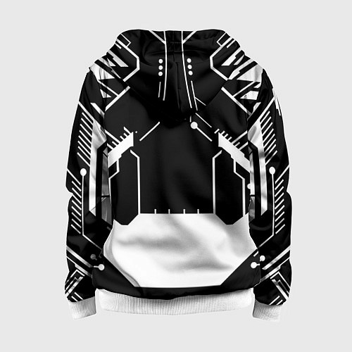 Детская толстовка на молнии Monster energy geometry / 3D-Белый – фото 2