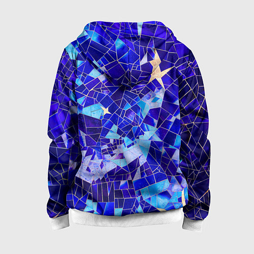 Детская толстовка на молнии Небо-Звезды / 3D-Белый – фото 2