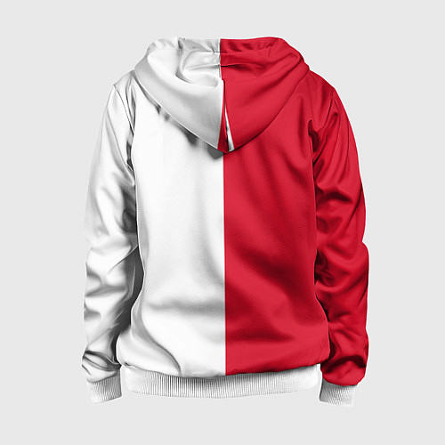 Детская толстовка на молнии ФК Спартак Москва 1922 / 3D-Белый – фото 2