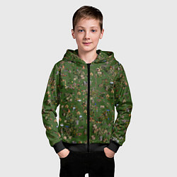 Толстовка на молнии детская Земли Замка - Герои 3, цвет: 3D-черный — фото 2