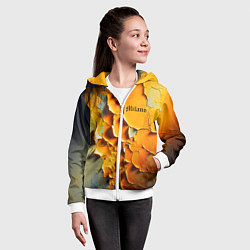 Толстовка на молнии детская Peeling plaster - Milano, цвет: 3D-белый — фото 2