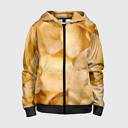 Детская толстовка на молнии Чипсы текстура