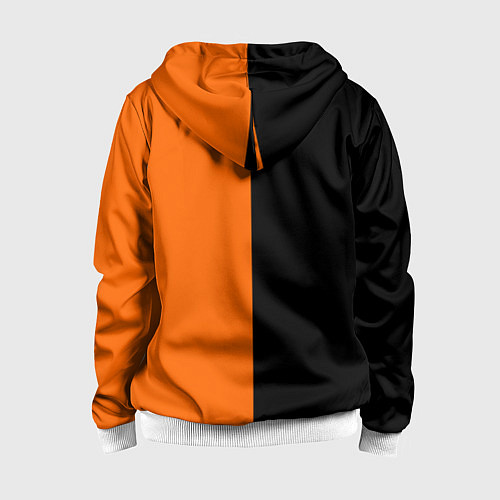 Детская толстовка на молнии ФК Урал - два цвета / 3D-Белый – фото 2