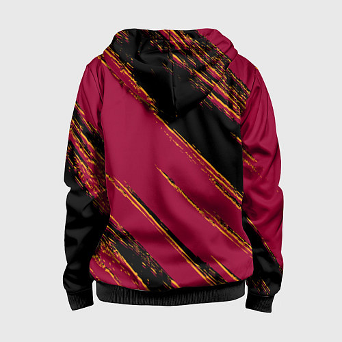 Детская толстовка на молнии Майами Хит - цвета команды / 3D-Черный – фото 2