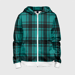 Детская толстовка на молнии Checkered dark blue