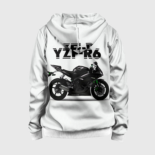 Детская толстовка на молнии Sports bikes / 3D-Белый – фото 2