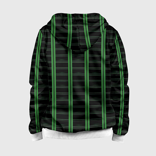 Детская толстовка на молнии Color black cage / 3D-Белый – фото 2