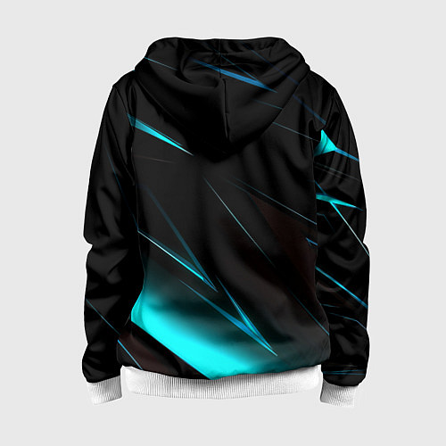 Детская толстовка на молнии Doom neon stripes / 3D-Белый – фото 2