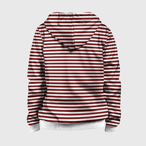 Детская толстовка на молнии Тельняшка спецназовца / 3D-Белый – фото 2