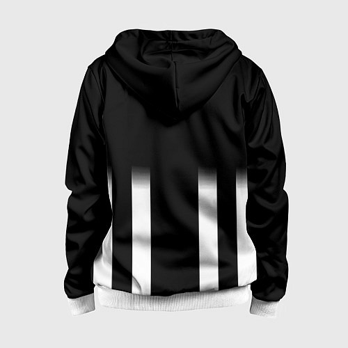 Детская толстовка на молнии Doom line white / 3D-Белый – фото 2