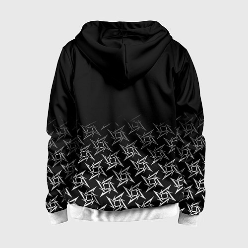 Детская толстовка на молнии Doom ninja / 3D-Белый – фото 2