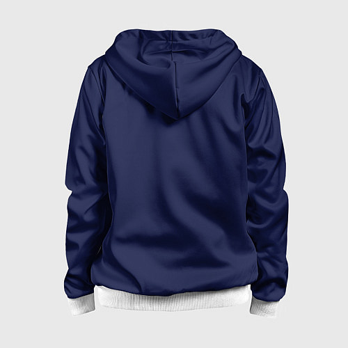 Детская толстовка на молнии ПСЖ домашняя форма 25 26 / 3D-Белый – фото 2