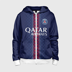 Детская толстовка на молнии ПСЖ домашняя форма 25 26