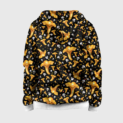 Детская толстовка на молнии Грибной дождик / 3D-Белый – фото 2