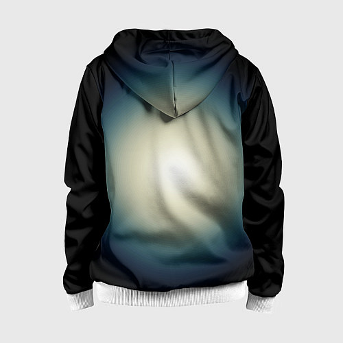 Детская толстовка на молнии Имперский штурмовик - градиент / 3D-Белый – фото 2