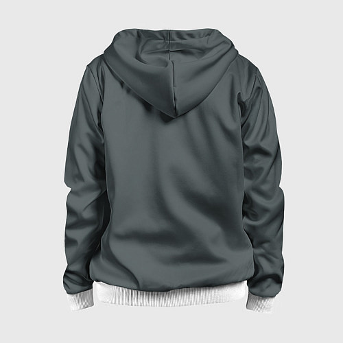 Детская толстовка на молнии Морской якорь / 3D-Белый – фото 2