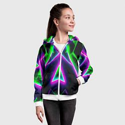 Толстовка на молнии детская Multicolored colorful color, цвет: 3D-белый — фото 2