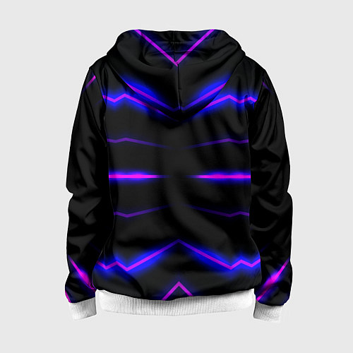 Детская толстовка на молнии Color multicoloured neon / 3D-Белый – фото 2