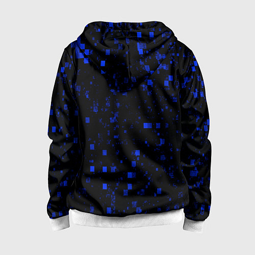 Детская толстовка на молнии Color blue khaki / 3D-Белый – фото 2