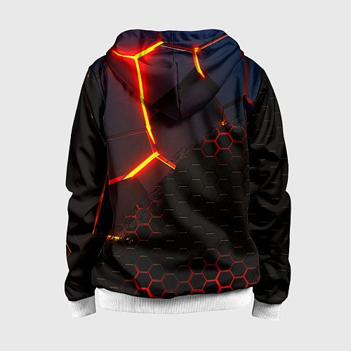 Детская толстовка на молнии Monster energy броня краски / 3D-Белый – фото 2