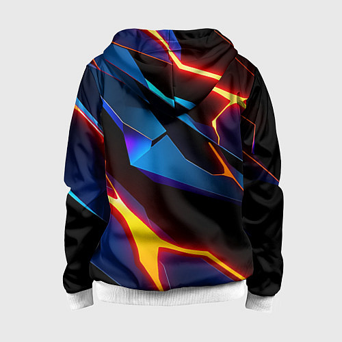 Детская толстовка на молнии Галактический / 3D-Белый – фото 2