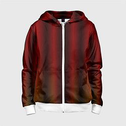 Детская толстовка на молнии Neon red orange lines