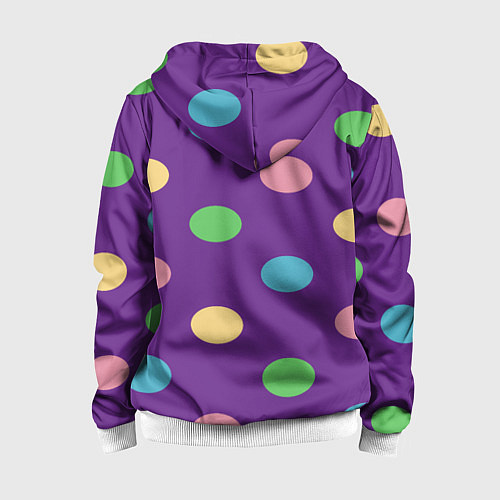 Детская толстовка на молнии Radius color / 3D-Белый – фото 2