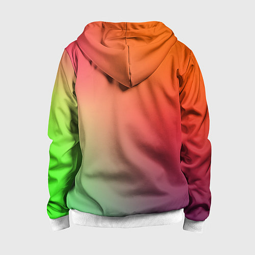 Детская толстовка на молнии Color multicolored / 3D-Белый – фото 2