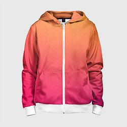 Детская толстовка на молнии Color orange pink