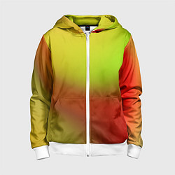 Детская толстовка на молнии Color multicolored gradient