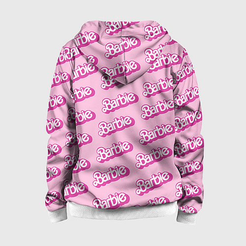 Детская толстовка на молнии Barbie Pattern / 3D-Белый – фото 2
