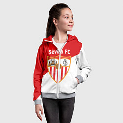 Толстовка на молнии детская Sevilla FC, цвет: 3D-меланж — фото 2