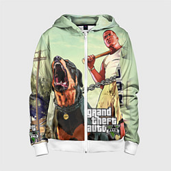 Детская толстовка на молнии GTA 5: Franklin Clinton