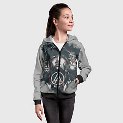 Толстовка на молнии детская Linkin Park: My Style, цвет: 3D-черный — фото 2