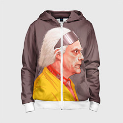 Детская толстовка на молнии Доктор Браун