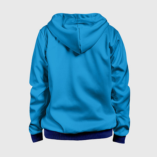 Детская толстовка на молнии Биатлон / 3D-Синий – фото 2