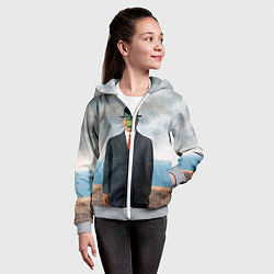 Толстовка на молнии детская Сын человеческий, цвет: 3D-меланж — фото 2