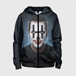 Толстовка на молнии детская Clown House MD, цвет: 3D-черный