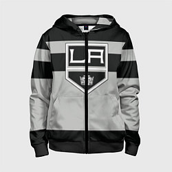 Толстовка на молнии детская Los Angeles Kings, цвет: 3D-черный