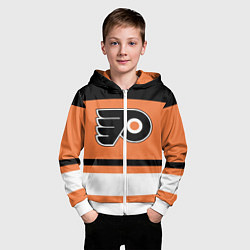 Толстовка на молнии детская Philadelphia Flyers, цвет: 3D-белый — фото 2