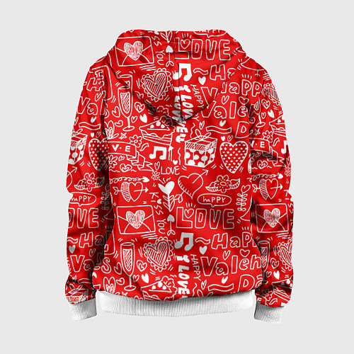 Детская толстовка на молнии Муж 80 LVL / 3D-Белый – фото 2