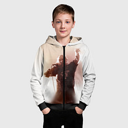 Толстовка на молнии детская Горшок, цвет: 3D-черный — фото 2