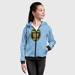 Толстовка на молнии детская Рыболовные войска, цвет: 3D-черный — фото 2