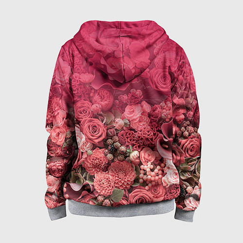 Детская толстовка на молнии Лучшая подруга / 3D-Меланж – фото 2