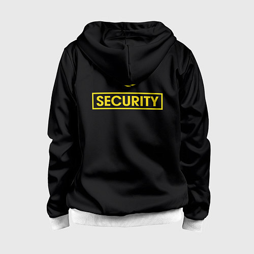 Детская толстовка на молнии Форма SECURITY / 3D-Белый – фото 2