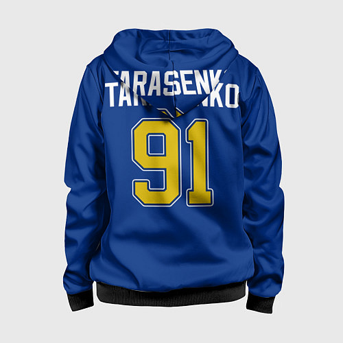 Детская толстовка на молнии St Louis Blues: Tarasenko 91 / 3D-Черный – фото 2